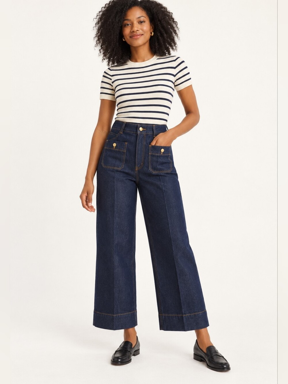 High Waisted Ankle Jeanss
